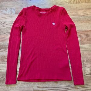 Red Abercrombie Kids long sleeve